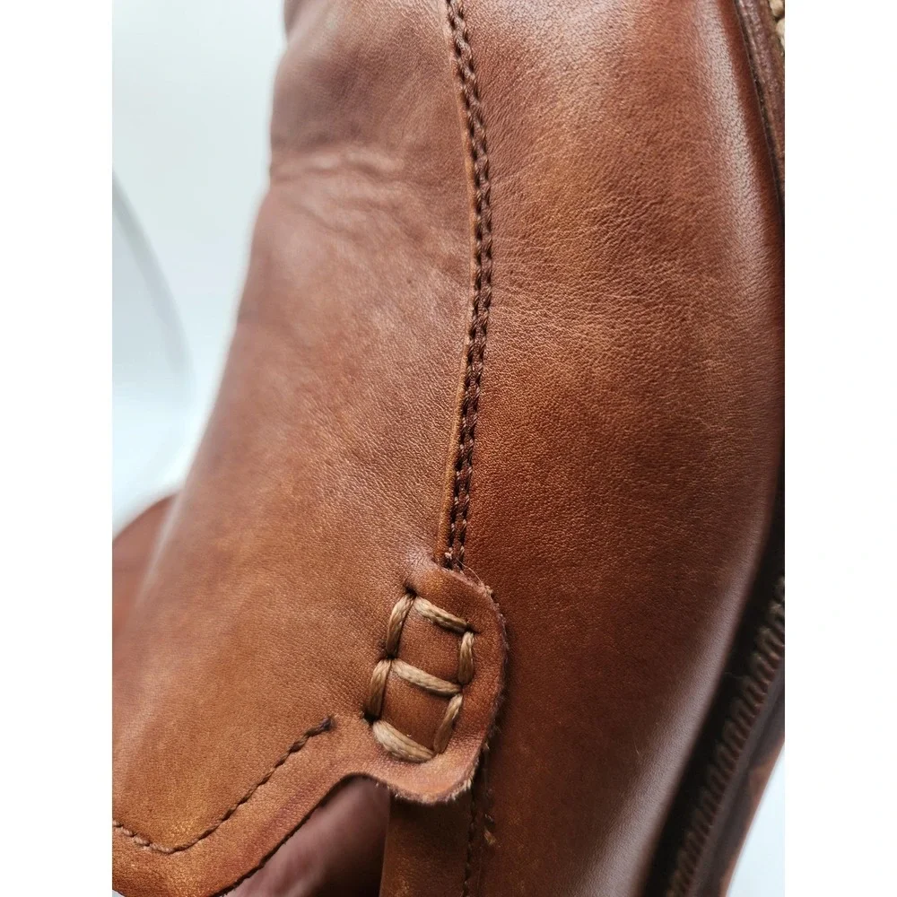 Aston Grey Shoes Mens Size 11.5 Brown Leather Slip‎ On Oxford Dress Formal
